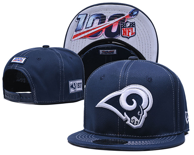 NFL Los Angeles Rams 2019 100th Season Stitched Snapback Hats 025